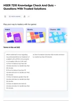 NSER 7210 Knowledge Check And Quiz &ndash;&NewLine;Questions With Trusted Solutions