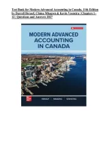 Testbank for Modern Advanced Accounting in Canada 11th Edition by Herauf&comma; Mbagwu and Veenstra