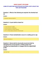 Wake County Cpo Exam&NewLine;Complete Questions And Detailed Solutions Latest Update This&NewLine;Year Just Released