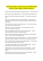 TLETA Exam Week 11 with all Correct & 100&percnt; Verified Answers &vert;Latest Update &vert;Already Graded A&plus;