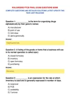 Walgreens Ptcb Final Exam Questions Bank&NewLine;Complete Questions And Detailed Solutions Latest Update This&NewLine;Year Just Released