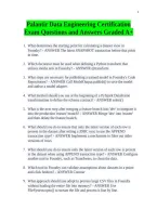 Palantir Data Engineering Certification Exam Questions and Answers Graded A&plus;&NewLine;