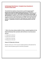 NJ Municipal Clerk Review &vert; Complete Exam Questions & Answers Study Guide