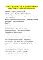 TLETA Post Test with all Correct & 100&percnt; Verified Answers &vert;Actual Complete Update &vert;Guaranteed to Pass