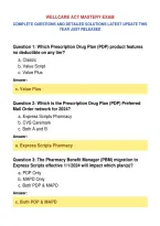 Wellcare Act Mastery Exam&NewLine;Complete Questions And Detailed Solutions Latest Update This&NewLine;Year Just Released