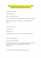 KIN 4513 Seifried Exam 1 questions n answers A rated Verified Questions with 100 Correct Answers Graded A