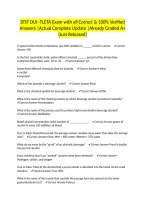 SFST DUI -TLETA Exam with all Correct & 100&percnt; Verified Answers &vert;Actual Complete Update &vert;Already Graded A&plus; &lpar;Just Released&rpar;
