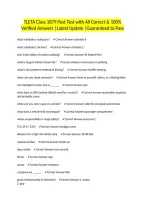TLETA Class 1879 Post Test with All Correct & 100&percnt; Verified Answers &vert;Latest Update &vert;Guaranteed to Pass