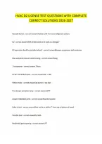 Hvac D2 License Test Questions With Complete Correct Solutions 2026-2027