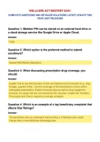 Wellcare Act Mastery Exam 1&NewLine;Complete Questions And Detailed Solutions Latest Update This&NewLine;Year Just Released