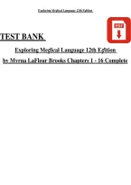 Test Bank for Exploring Medical Language 12th Edition by Myrna LaFleur Brooks &vert; Chapters 1&ndash;16 &vert; ISBN 9780443264559