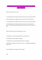 LING 115 Linguistics Midterm 2 questions correct answers 100 Correct Answers Verified A Graded