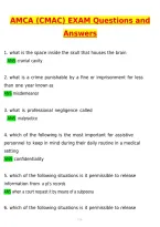AMCA &lpar;CMAC&rpar; Exam 2027 &vert; Actual Exam Questions & Verified Answers &vert; Latest &lpar;Latest 2026 &sol; 2027 Update&rpar; A&plus; Grade Complete