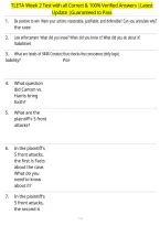TLETA Week 2 Test with all Correct & 100&percnt; Verified Answers &vert;Latest Update &vert;Guaranteed to Pass