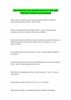 Maryville NURS 611 patho exam 1 QUESTIONS ANS ANSWERS WITH COMPLETE SOLUTIONS Complete Questions and Verified Answers