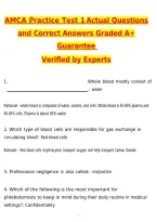 AMCA Practice Test 1 2027 &vert; Actual Exam Questions & Verified Answers &vert; Latest &lpar;Latest 2026 &sol; 2027 Update&rpar; A&plus; Grade