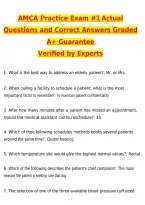 AMCA Practice Exam 1 2027 &vert; Actual Exam Questions & Verified Answers &vert; Latest &lpar;Latest 2026 &sol; 2027 Update&rpar; A&plus; Grade Complete