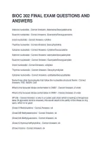 Bioc 302 Final Exam Questions And Answers