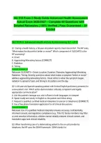  NU 518 Exam 2 Study Guide Advanced Health Assessment Actual Exam 2026&sol;2027 &ndash; Complete 60 Questions with Detailed Rationales &vert; 100&percnt; Verified &vert; Pass Guaranteed &ndash; A&plus; Graded