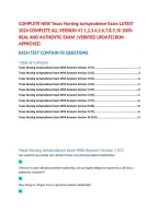 Texas Nursing Jurisprudence Exam 2024 &vert; Complete Study Guide&comma; Practice Questions & Exam Review