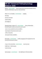NR 507 Advanced Pathophysiology Midterm 2026