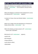 NR 507 Final Exam with Answers 2026