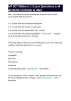 NR 507 Midterm 1 Exam Questions and answers GRADED A 2026&period;