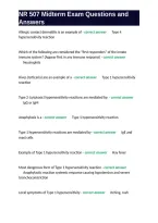 NR 507 Midterm Exam Questions and Answers&period;