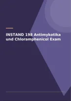 INSTAND 198 Antimykotika und Chloramphenicol Exam