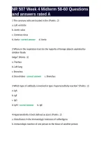 NR 507 Week 4 Midterm 58-60 Questions and answers rated A&period;
