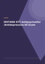 INSTAND 875 Antipsychotika&sol;Antidepressiva 04 Exam