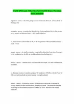 MGSC 291 exam 3 questions with correct answers 100 Guaranteed Pass