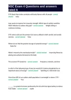 NSC Exam 4 Questions and answers rated A&period;