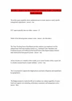 GFEBS L435E Cost Reporting and Analysis Questions and Answers with Complete Solutions Guaranteed Pass