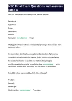 NSC Final Exam Questions and answers rated A