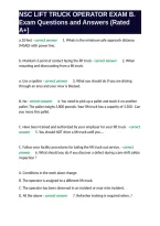 NSC LIFT TRUCK OPERATOR EXAM B&period; Exam Questions and Answers &lpar;Rated A&plus;&rpar;