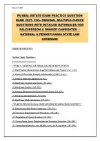 PA Real Estate Exam Practice Question Bank 2027&colon; 220&plus; Original Multiple-Choice Questions with Detailed Rationales for Salesperson & Broker Candidates &ndash; National & Pennsylvania State Law Coverage