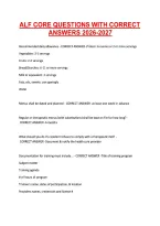 Alf Core Questions With Correct &NewLine;Answers 2026-2027 