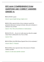 Isye 6644 Comprehensive Exam&NewLine;Questions And Correct Answers&NewLine;Graded A&plus;