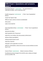 OMS Exam 1 Questions and answers rated A