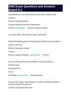 OMS Exam Questions and Answers &lpar;Rated A&plus;&rpar;&period;