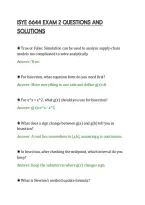 Isye 6644 Exam 2 Questions And&NewLine;Solutions