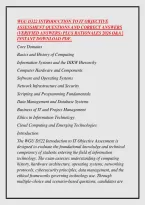 Wgu D322 Introduction To It Objective &NewLine;Assessment Questions And Correct Answers &NewLine;&lpar;Verified Answers&rpar; Plus Rationales 2026 Q&A &vert; &NewLine;Instant Download Pdf&period;&NewLine;Wgu D322 Introduction To It Objective &NewLine;Assessment Questions And Correct Answers &NewLine;&lpar;Verified Answers&rpar;