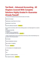 Advanced Accounting Exam Hero&colon; Test Bank Questions&comma; Worked Solutions & Model Answers for Accounting Students&NewLine;&NewLine;