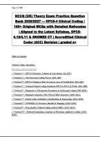 NCCQ &lpar;UK&rpar; THEORY EXAM PRACTICE QUESTION BANK 2026&sol;2027 &vert; 160&plus; Original MCQs with Detailed Rationales &vert; Accredited Clinical Coding Certification &lpar;OPCS-4&period;10&sol;4&period;11 Structure&comma; Four-Step Coding Process&comma; National Standards PGCS & PChS&comma; SNOMED CT Hierarchies & Ma