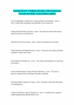 Fundamental Concepts and Skills for Nursing Patricia A Williams Verified Questions with 100 Correct Answers Graded A