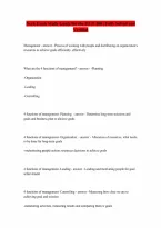 MGT 300 Neck Exam 4 Questions and Answers Guaranteed Pass