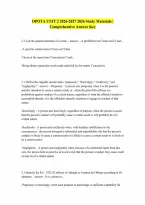 Opota Unit 2 Fully Solved Graded A 20262027 Questions And Answers Rated A Latest Update 2026