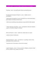 PSYC 2301 Exam 1 Updated 2026