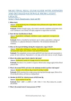 Nr341 Final Real Exam Guide With Answers And Detailed Rationale From Latest Update&period;     